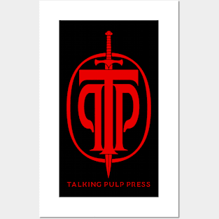 Talking Pulp Press logo - Red Posters and Art